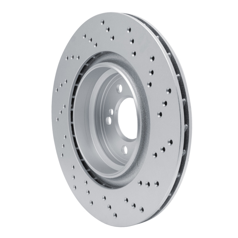 BMW M4 Brake Rotor (1) - Rear - R1 Concepts - Drilled GeoSPEC Coated - `15-`20